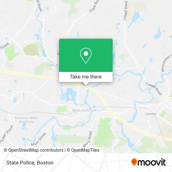 State Police map