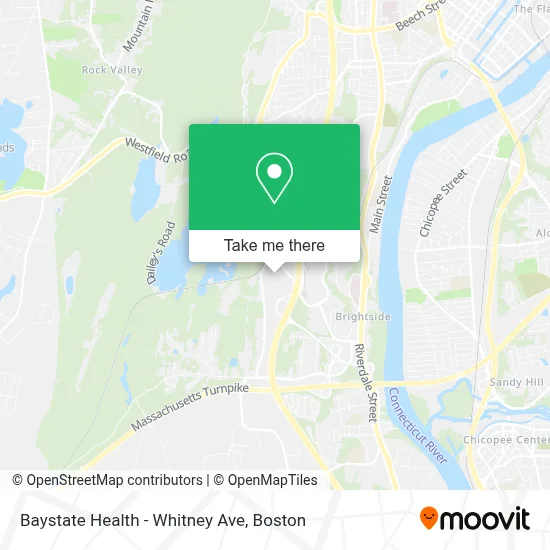 Baystate Health - Whitney Ave map