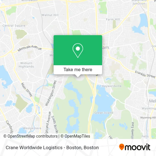 Crane Worldwide Logistics - Boston map
