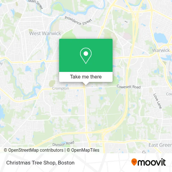 Christmas Tree Shop map