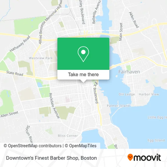 Downtown's Finest Barber Shop map