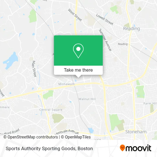 Sports Authority Sporting Goods map