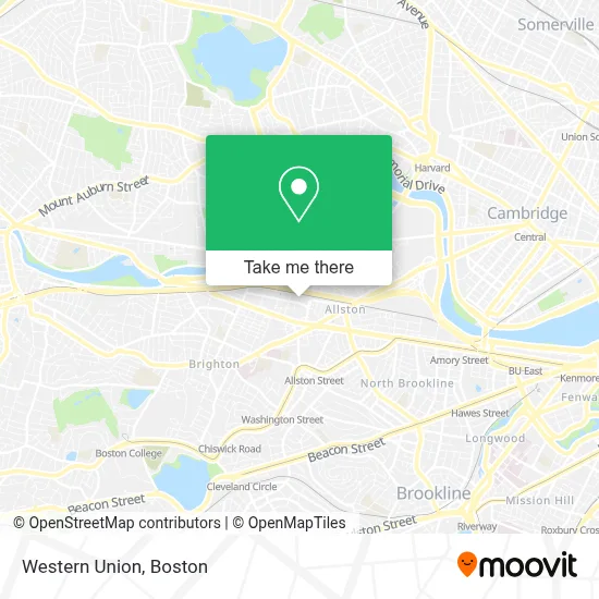 Western Union map