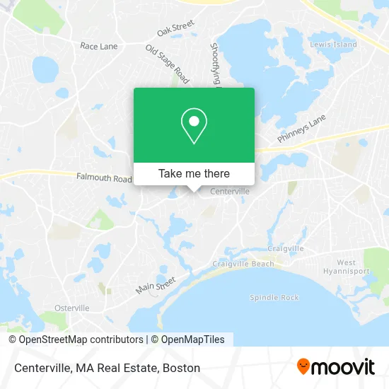 Centerville, MA Real Estate map
