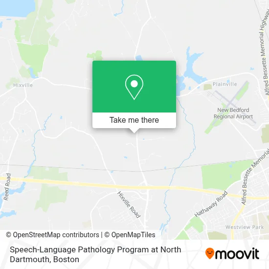 Speech-Language Pathology Program at North Dartmouth map