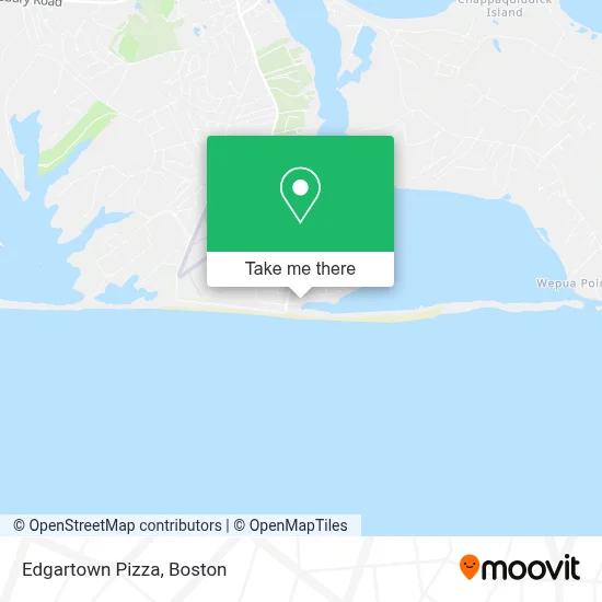 Edgartown Pizza map
