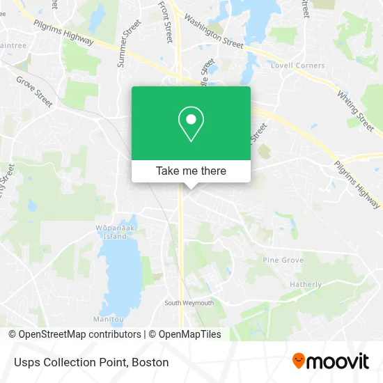 Usps Collection Point map