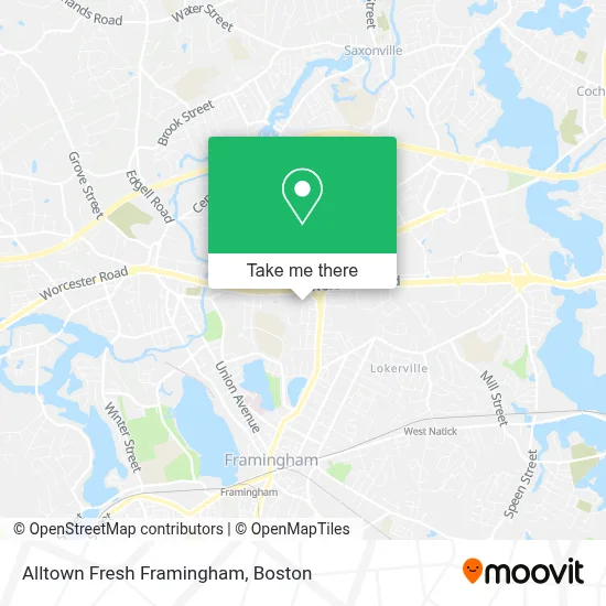 Alltown Fresh Framingham map