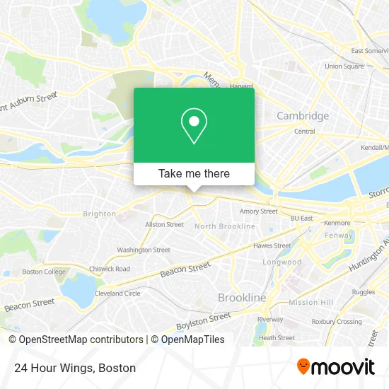 24 Hour Wings map