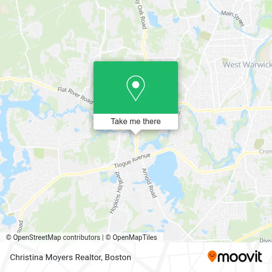 Christina Moyers Realtor map