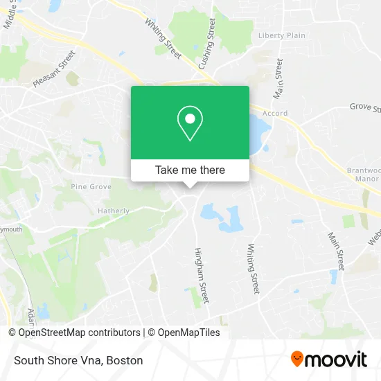 South Shore Vna map