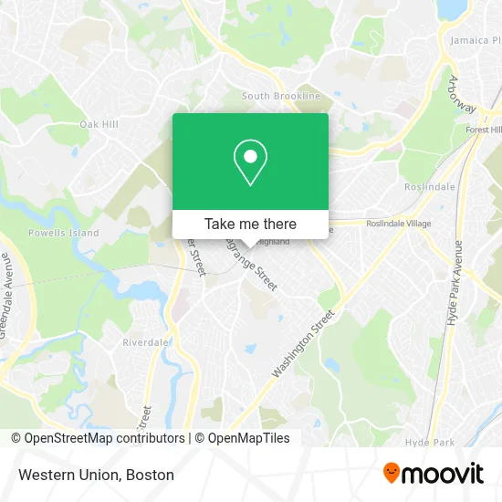 Western Union map