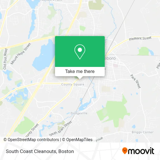 South Coast Cleanouts map