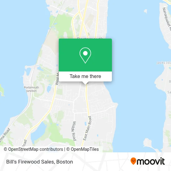 Bill's Firewood Sales map