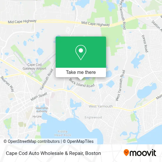 Cape Cod Auto Wholesale & Repair map