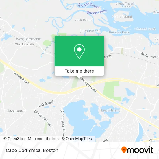 Cape Cod Ymca map