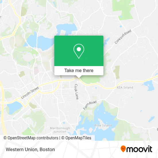 Western Union map
