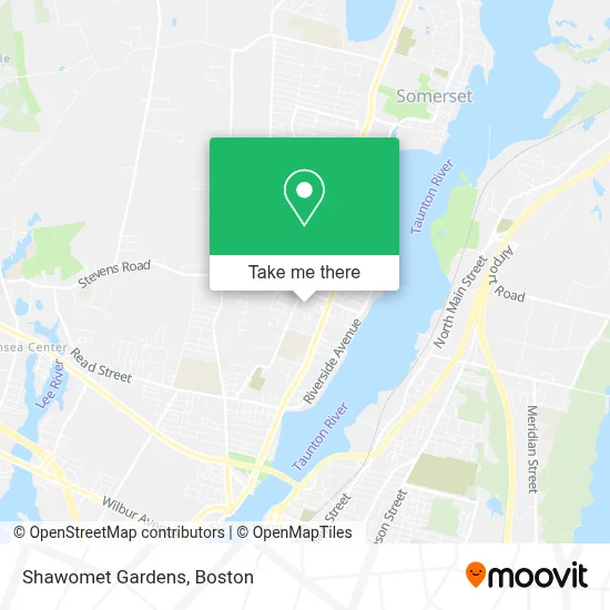 Shawomet Gardens map