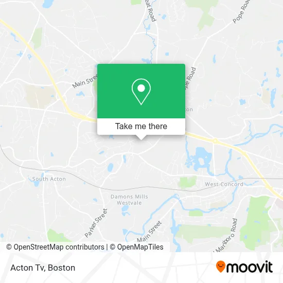 Acton Tv map