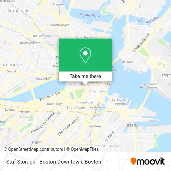Stuf Storage - Boston Downtown map