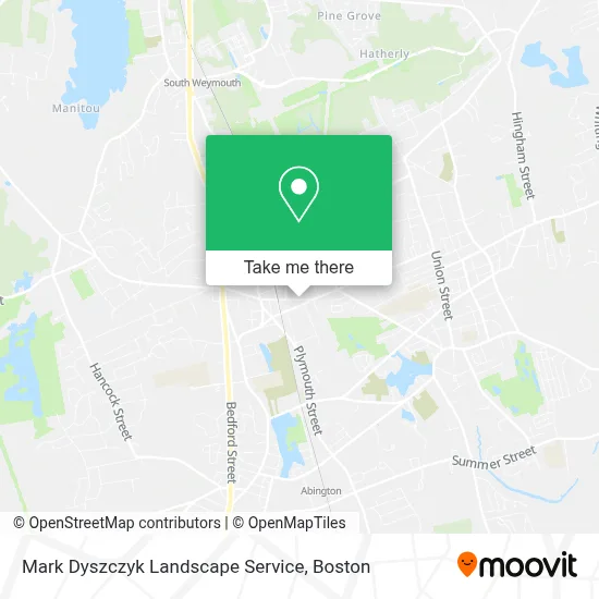 Mark Dyszczyk Landscape Service map