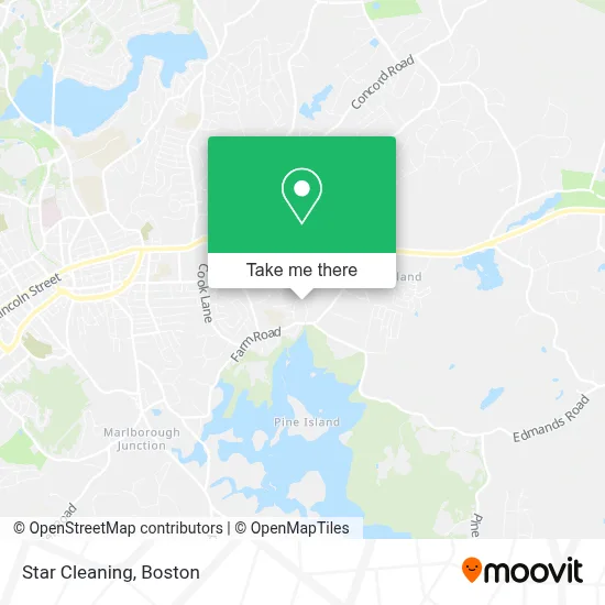 Star Cleaning map