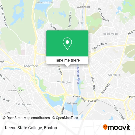 Keene State College map