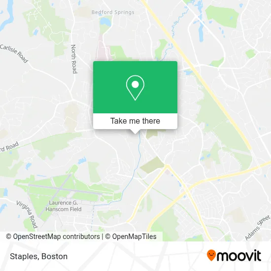 Staples map