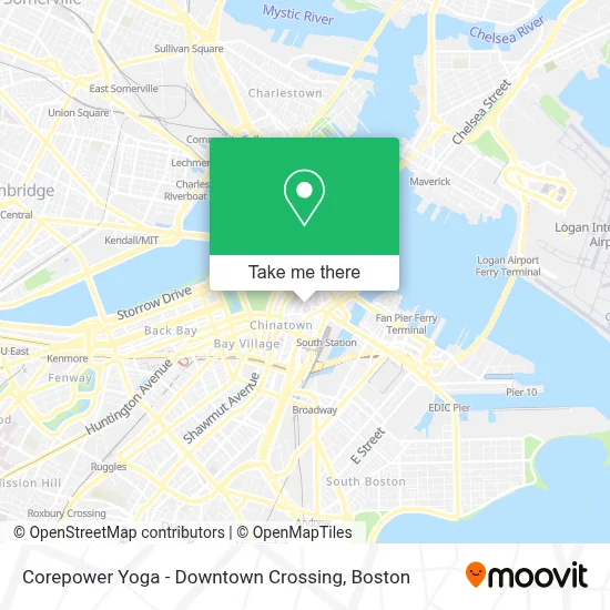 Corepower Yoga - Downtown Crossing map