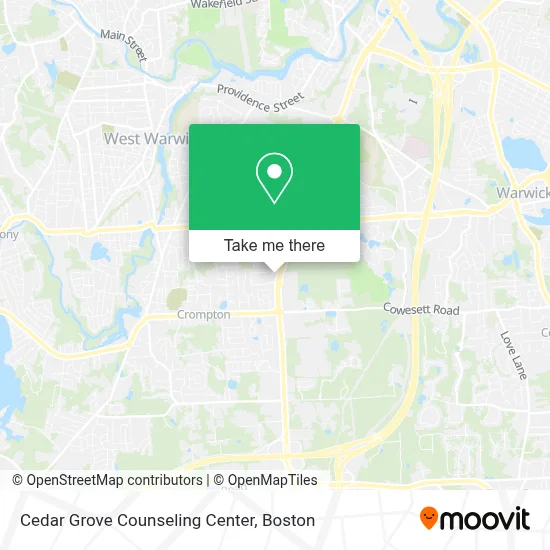 Cedar Grove Counseling Center map