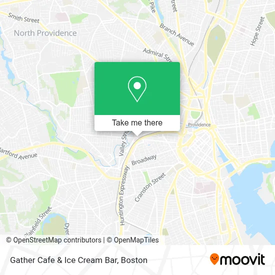 Gather Cafe & Ice Cream Bar map