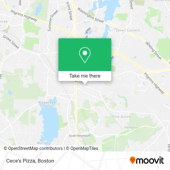 Cece's Pizza map