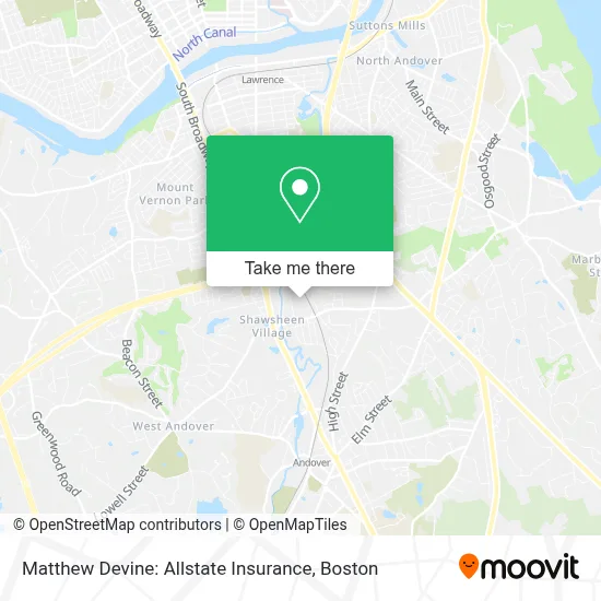 Matthew Devine: Allstate Insurance map