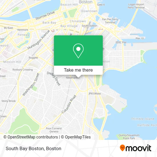 South Bay Boston map