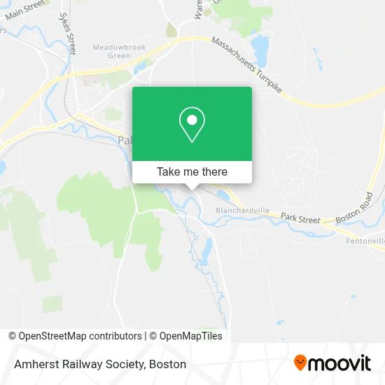 Amherst Railway Society map