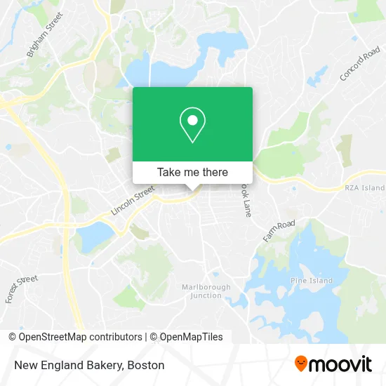 New England Bakery map