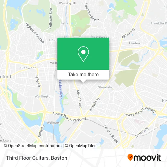 Third Floor Guitars map
