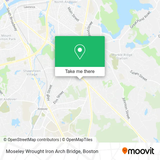Moseley Wrought Iron Arch Bridge map