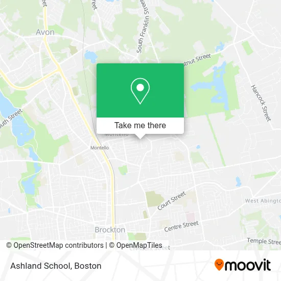 Ashland School map