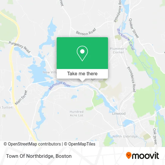 Town Of Northbridge map