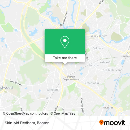 Skin Md Dedham map