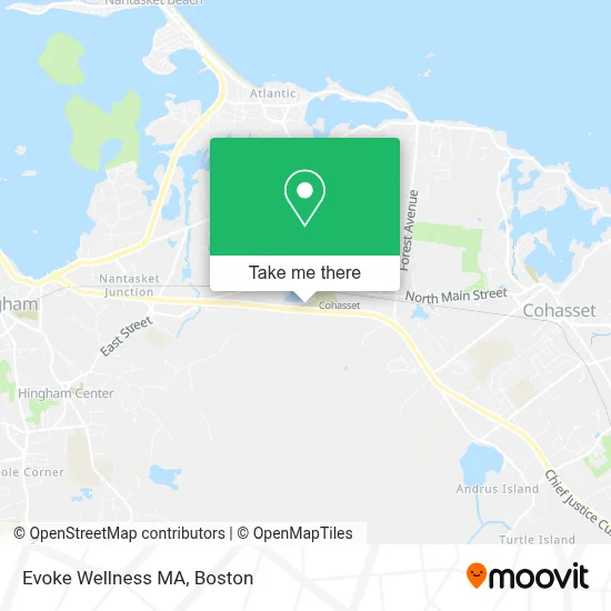 Evoke Wellness MA map