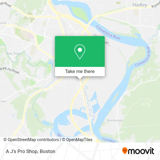 A J's Pro Shop map