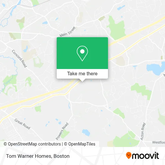 Tom Warner Homes map
