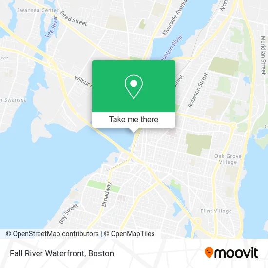 Fall River Waterfront map