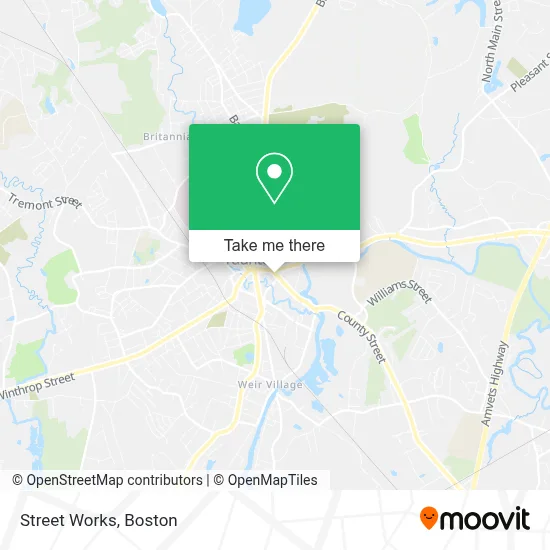 Street Works map