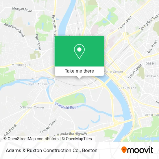 Adams & Ruxton Construction Co. map