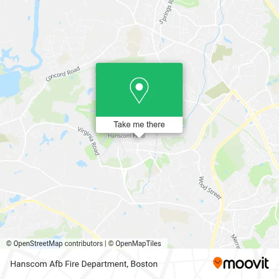 Hanscom Afb Fire Department map