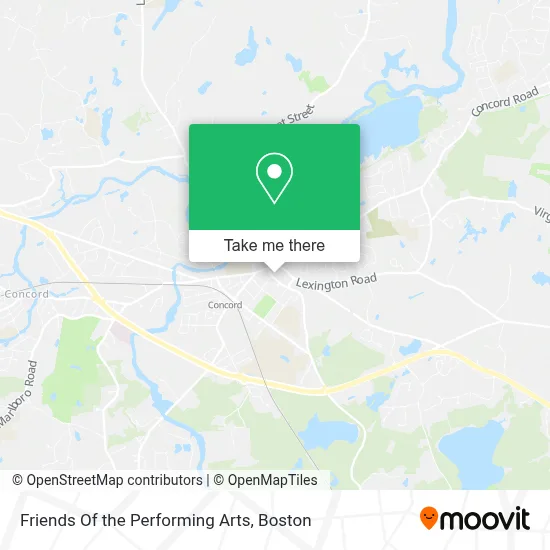 Friends Of the Performing Arts map