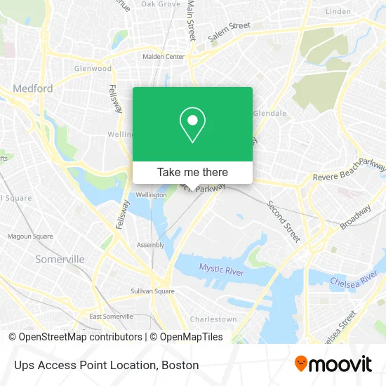 Ups Access Point Location map